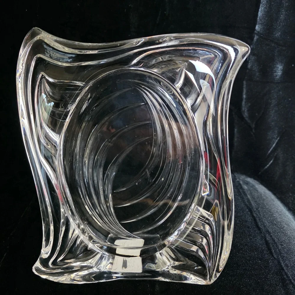 Mikasa Emotion Crystal Picture Frame & Calla Lily Swirl Trumpet Vase NWOT